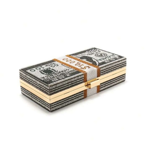 Crystal Money Clutch